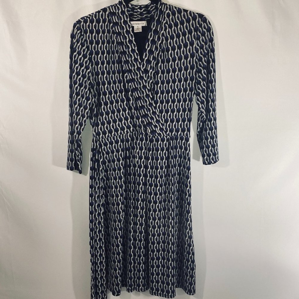Liz Claiborne Women's Patterned Dress with Tie